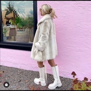 Steve Madden Esma Tall Zipper Chunky Lug Sole Boots NEVER WORN